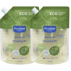 Mustela Certified Organic Cleansing Gel Eco-Refill-Fragrance-Free 400ml 2packs Promo Pack 1pc -Personal Care Products 001685 mustela certified organic cleansing gel eco refill fragrance free 400ml 2packs promo pack 1pc 3 800Wx800H