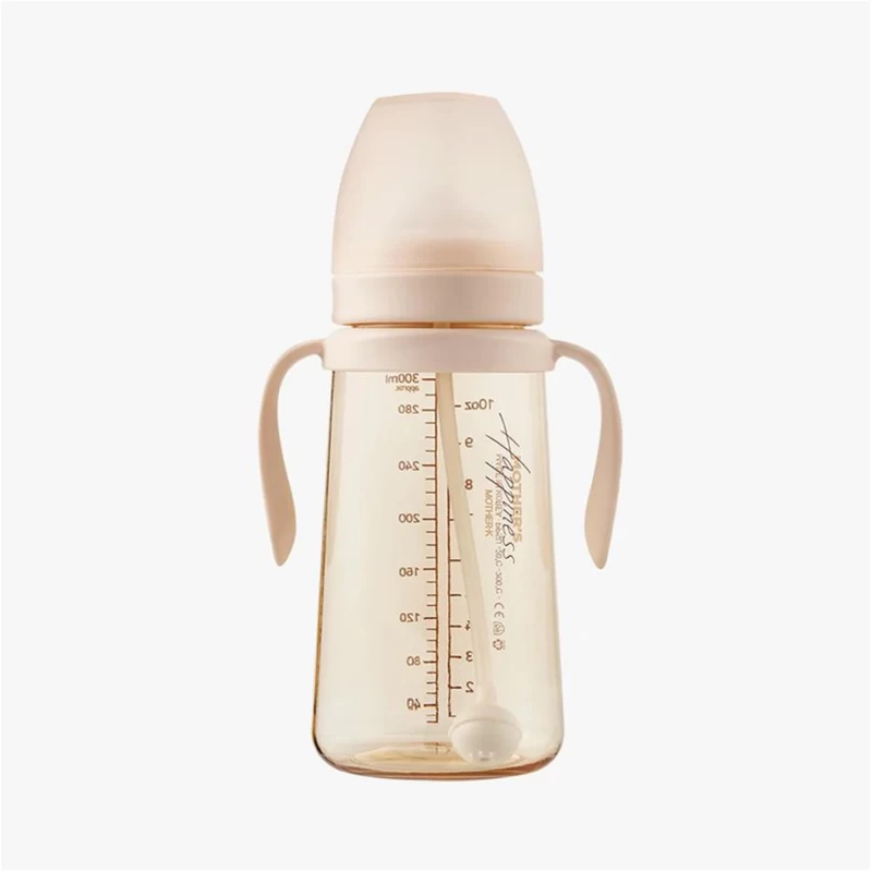 Mother-K PPSU Weighted Straw Bottle (Cream) 300ml 4 Mother-K PPSU Weighted Straw Bottle (Cream) 300ml - Image 2