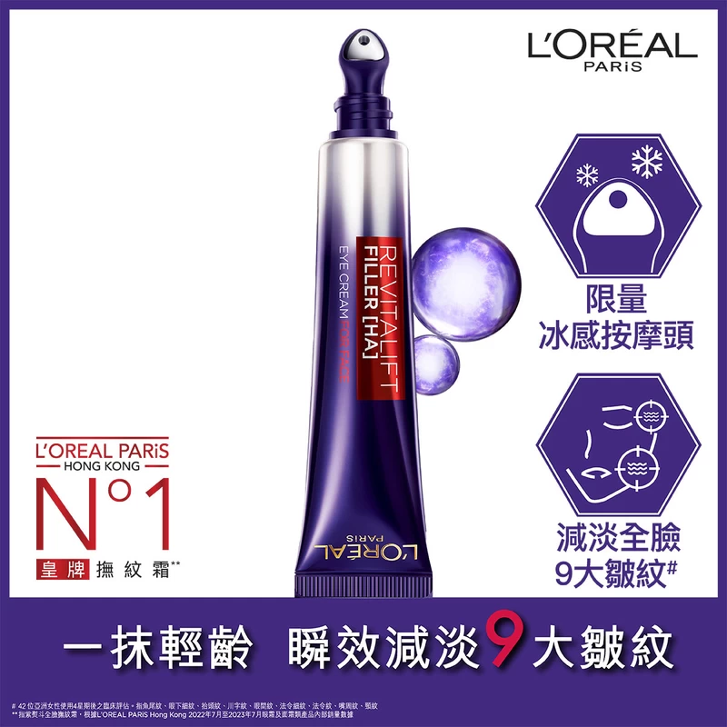 L'Oreal Paris Revitalift Filler Eye Cream For Face (With Metal Head Applicator) 30ml 3 L'Oreal Paris Revitalift Filler Eye Cream For Face (With Metal Head Applicator) 30ml