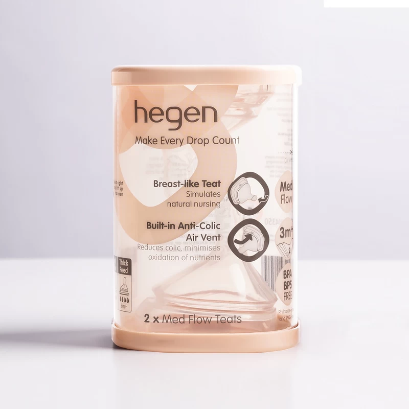 Hegen Teat Medium Flow 2pcs 3 Hegen Teat Medium Flow 2pcs