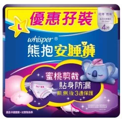 Whisper Koala Pants(L Size) 4pcs X 2 Packs