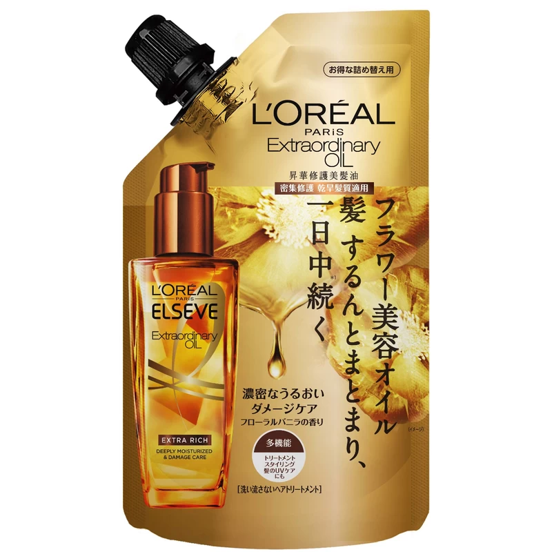 Loreal Paris Elseve Extraordinary Oil Extra Rich Deeply Moisturized & Damage Care Refill 90ml 4 Loreal Paris Elseve Extraordinary Oil Extra Rich Deeply Moisturized & Damage Care Refill 90ml - Image 2