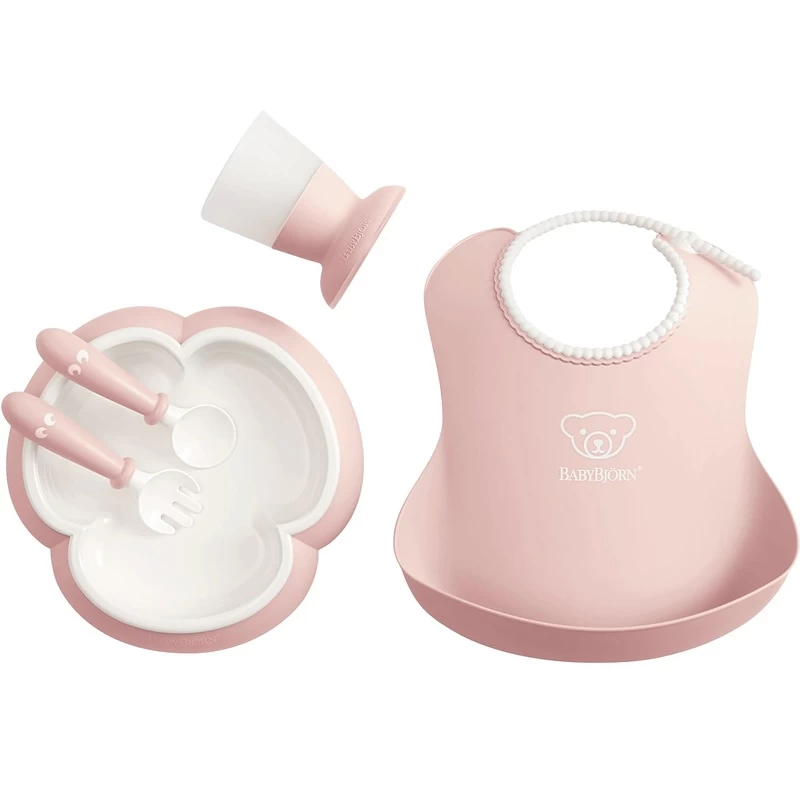 BabyBjorn Baby Dinner Set (Powder Pink) 1 Set 3 BabyBjorn Baby Dinner Set (Powder Pink) 1 Set