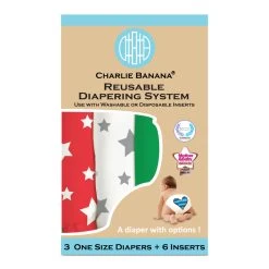 Charlie Banana Diaper One Size Hybrid AIO - Tuscany 3pcs + 6 Inserts -Personal Care Products 994830 charlie banana diaper one size hybrid aio tuscany 3pcs 6 inserts 3 800Wx800H